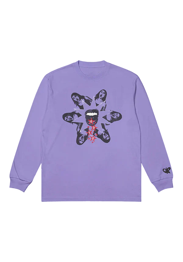 GUTS dateback longsleeve t-shirt in purple