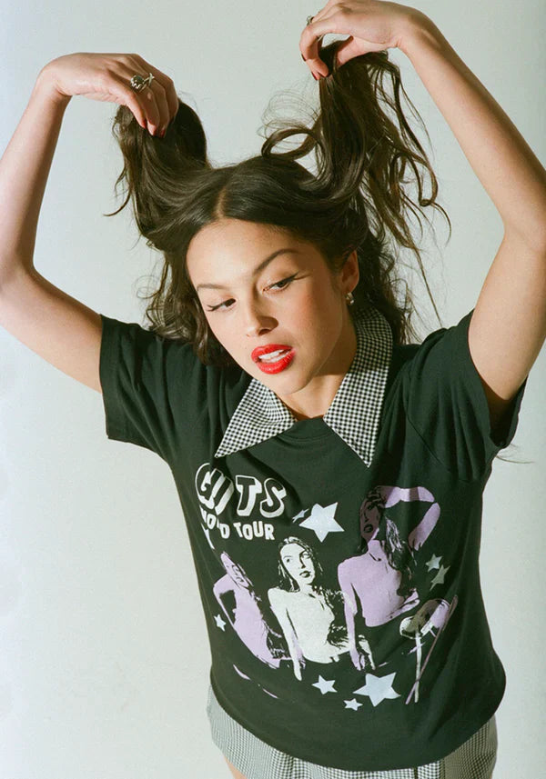 GUTS world tour lollypop dateback t-shirt in black - Alternate View