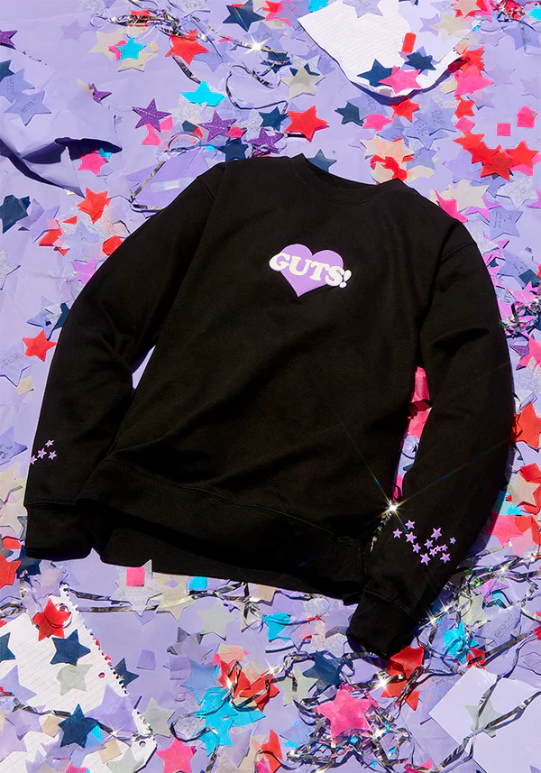 GUTS world tour crewneck pullover in black - Alternate View