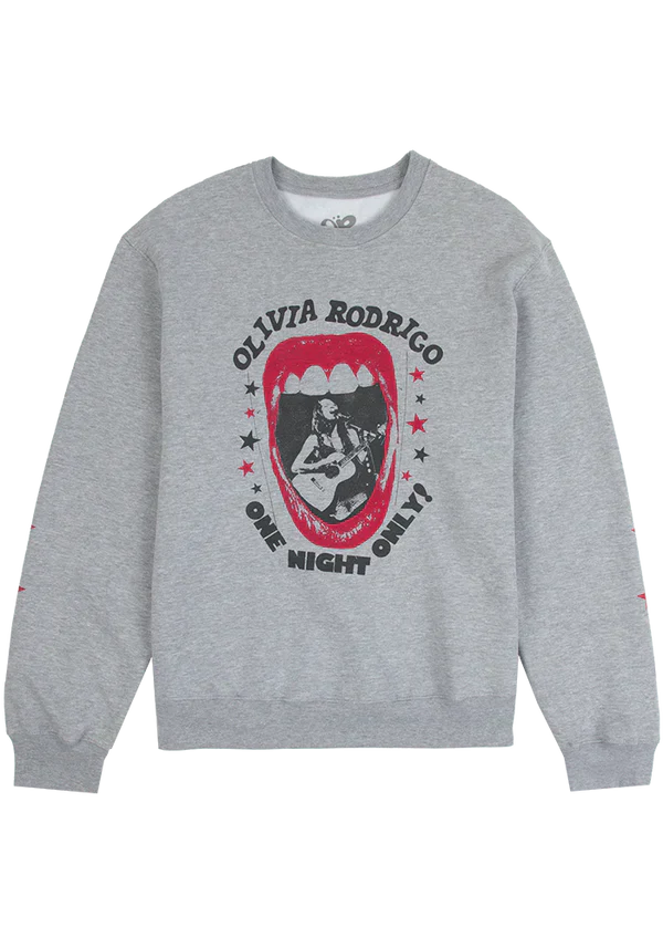 one night only crewneck pullover