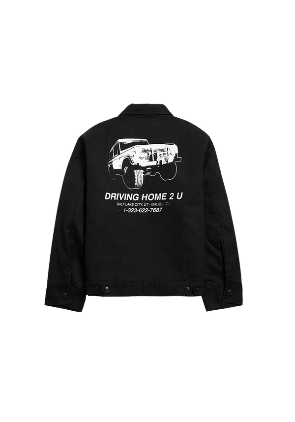 SOUR work jacket in black
