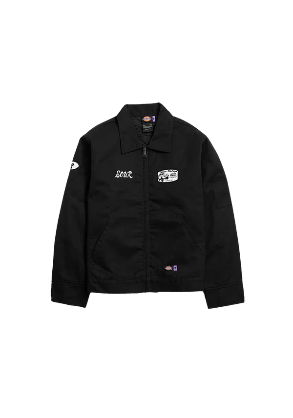 SOUR work jacket in black